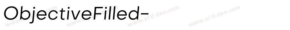 ObjectiveFilled字体转换