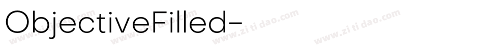 ObjectiveFilled字体转换