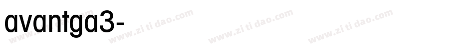 avantga3字体转换
