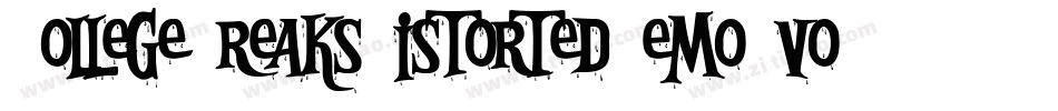 CollegeFreaksDistortedDemo-vo87字体转换