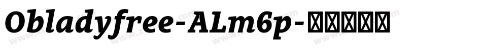 Obladyfree-ALm6p字体转换