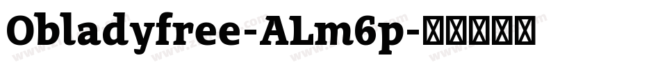 Obladyfree-ALm6p字体转换
