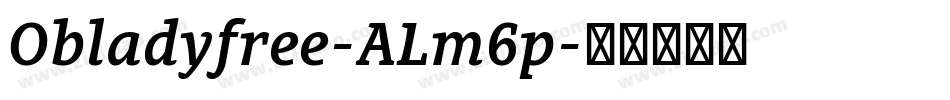 Obladyfree-ALm6p字体转换