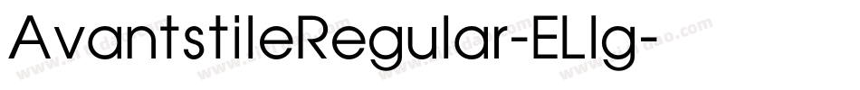 AvantstileRegular-ELlg字体转换