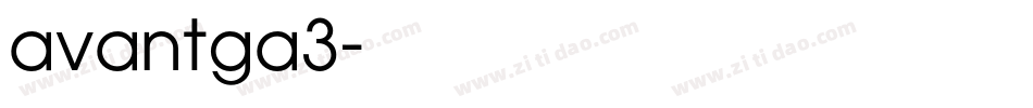 avantga3字体转换