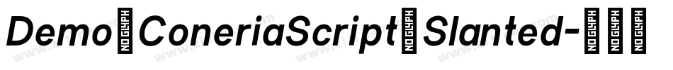 Demo_ConeriaScript_Slanted字体转换