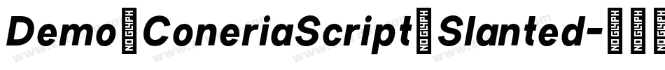 Demo_ConeriaScript_Slanted字体转换