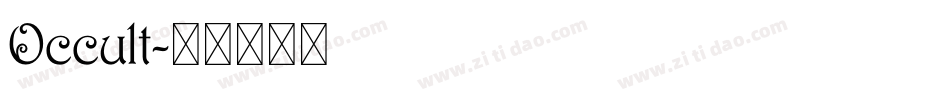 Occult字体转换