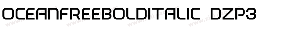 OceanFreeBoldItalic-DZP3字体转换