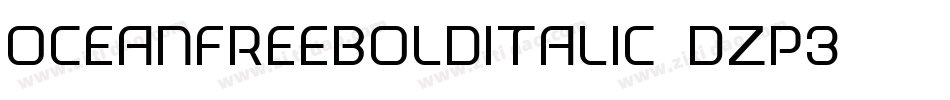 OceanFreeBoldItalic-DZP3字体转换