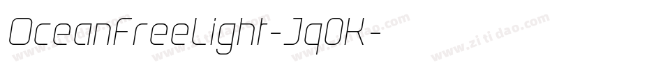 OceanFreeLight-Jq0K字体转换
