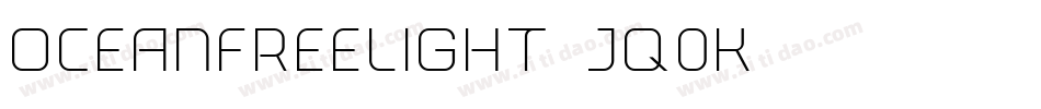OceanFreeLight-Jq0K字体转换