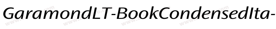 GaramondLT-BookCondensedIta字体转换