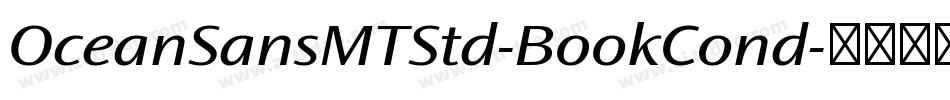 OceanSansMTStd-BookCond字体转换
