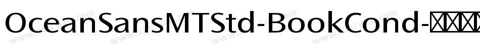 OceanSansMTStd-BookCond字体转换