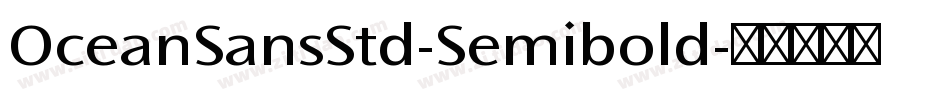 OceanSansStd-Semibold字体转换