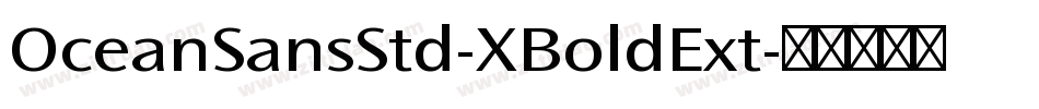 OceanSansStd-XBoldExt字体转换