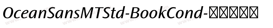 OceanSansMTStd-BookCond字体转换