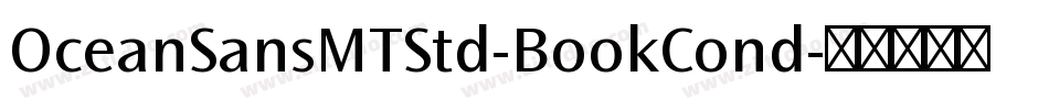 OceanSansMTStd-BookCond字体转换