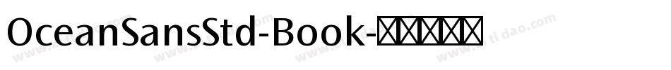 OceanSansStd-Book字体转换