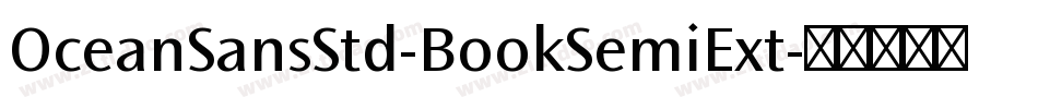 OceanSansStd-BookSemiExt字体转换