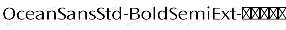 OceanSansStd-BoldSemiExt字体转换