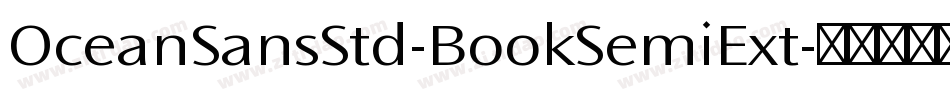 OceanSansStd-BookSemiExt字体转换