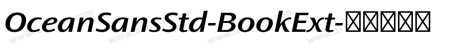 OceanSansStd-BookExt字体转换