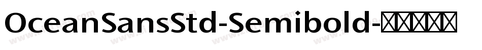 OceanSansStd-Semibold字体转换