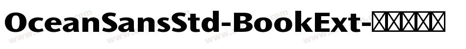 OceanSansStd-BookExt字体转换