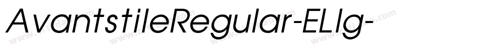 AvantstileRegular-ELlg字体转换