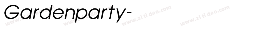 Gardenparty字体转换