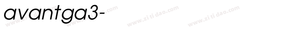 avantga3字体转换