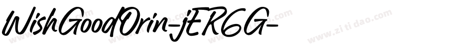 WishGoodOrin-jER6G字体转换