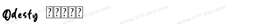 Odesty字体转换