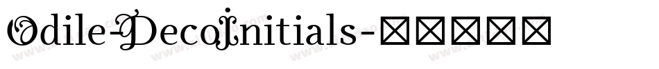 Odile-DecoInitials字体转换