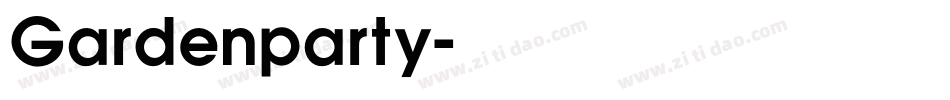 Gardenparty字体转换