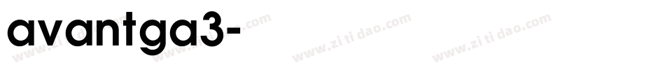 avantga3字体转换