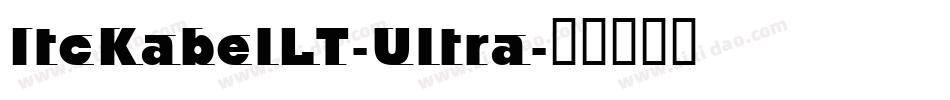 ItcKabelLT-Ultra字体转换