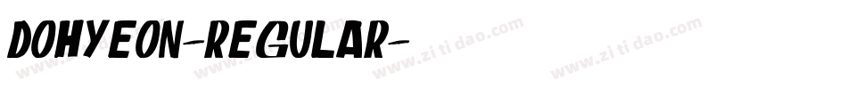 DoHyeon-Regular字体转换