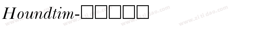 Houndtim字体转换