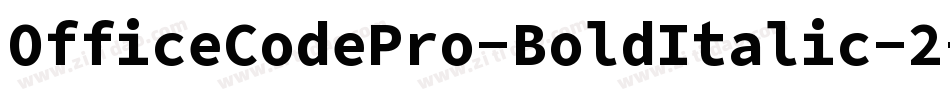 OfficeCodePro-BoldItalic-2字体转换
