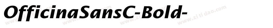 OfficinaSansC-Bold字体转换