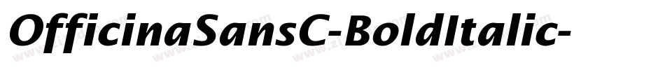 OfficinaSansC-BoldItalic字体转换