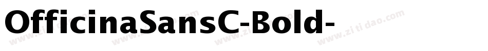 OfficinaSansC-Bold字体转换