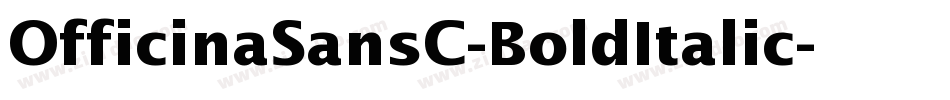 OfficinaSansC-BoldItalic字体转换