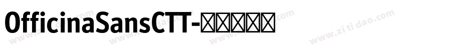 OfficinaSansCTT字体转换