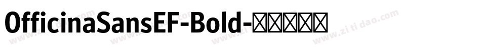 OfficinaSansEF-Bold字体转换