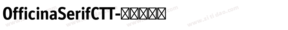 OfficinaSerifCTT字体转换