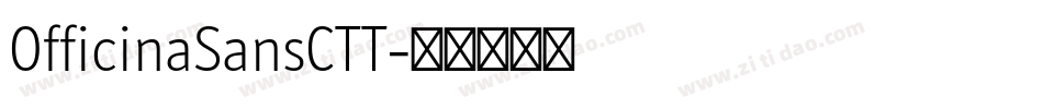 OfficinaSansCTT字体转换